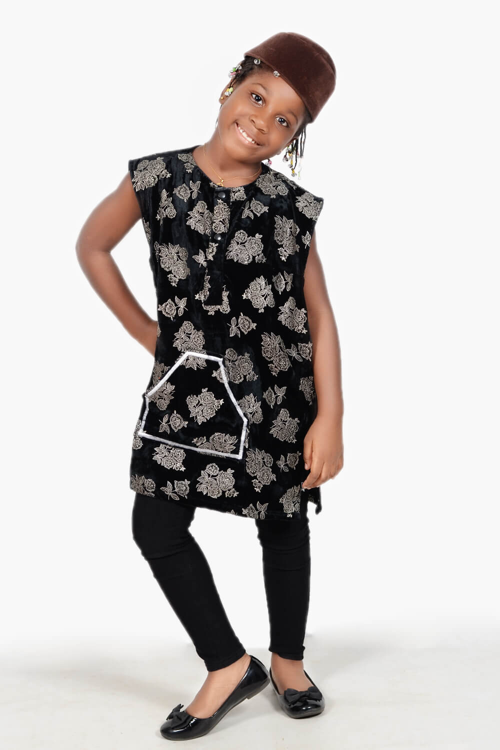 Tenu africaine Toghu - Noir