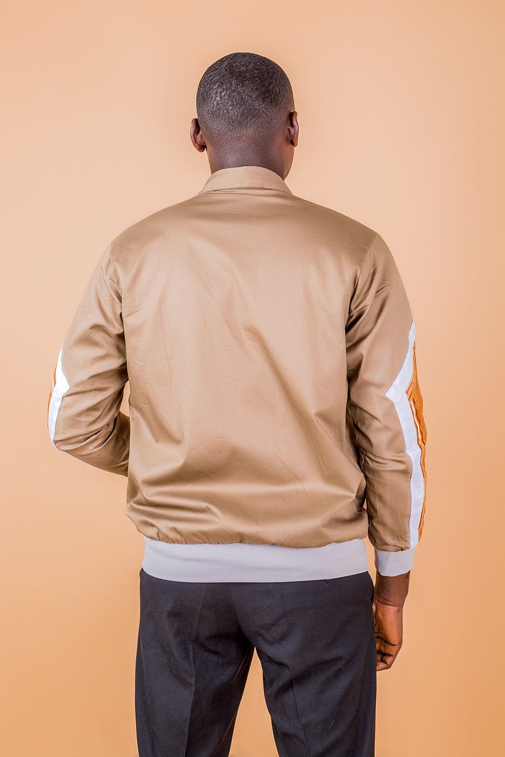 Bomber Geome homme(Marron Kaki Blanc)