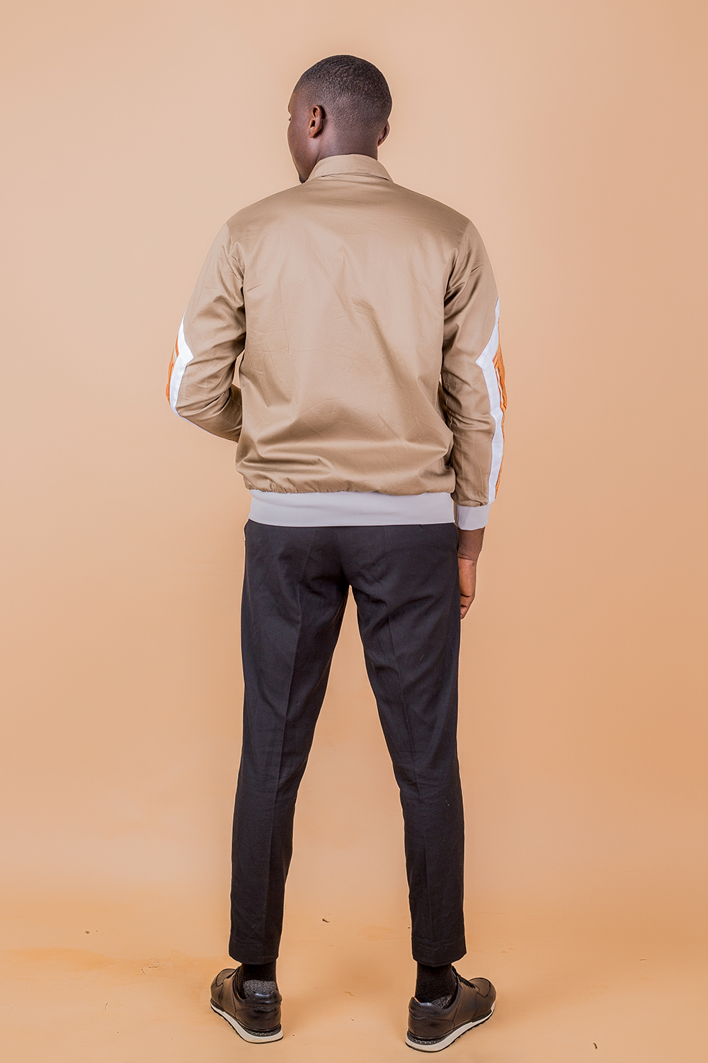 Bomber Geome homme(Marron Kaki Blanc)
